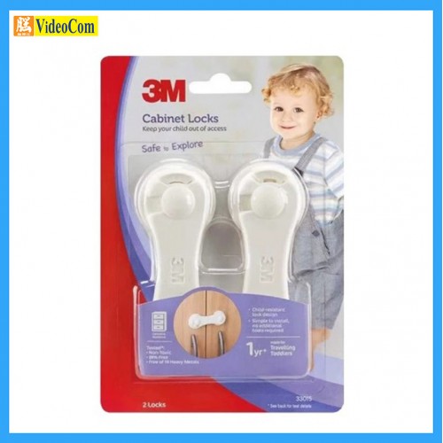 3M 33015 兒童櫥櫃安全鎖 (白色) (1盒2個裝) 3M 33015 兒童櫥櫃安全鎖 (白色) (1盒2個裝)